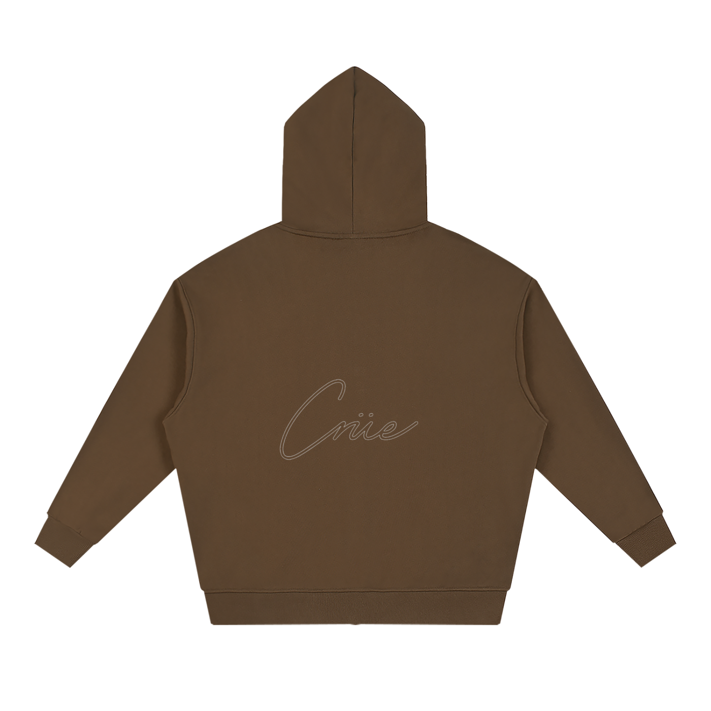 Unisex Loose Solid Full Zip Hoodie