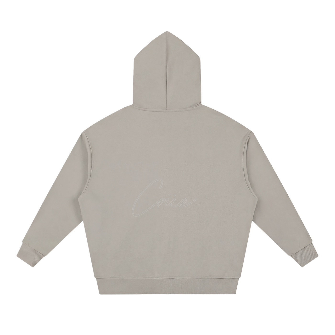 Unisex Loose Solid Full Zip Hoodie