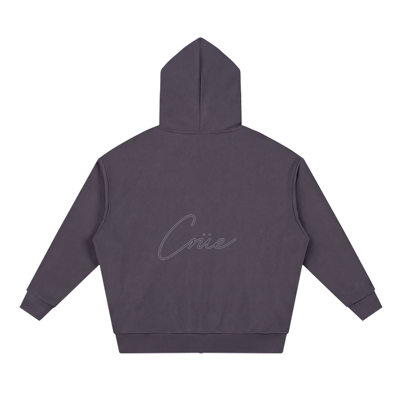 Unisex Loose Solid Full Zip Hoodie