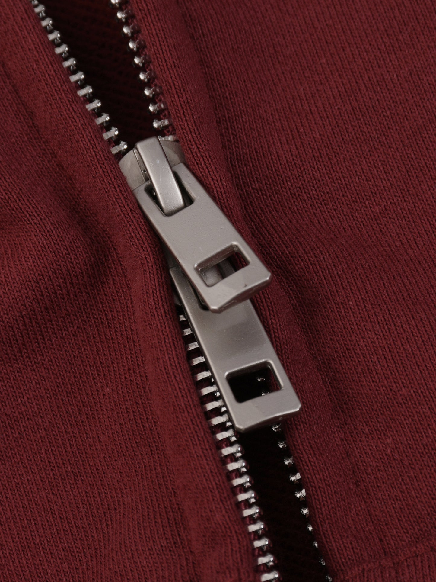 Unisex Loose Solid Full Zip Hoodie